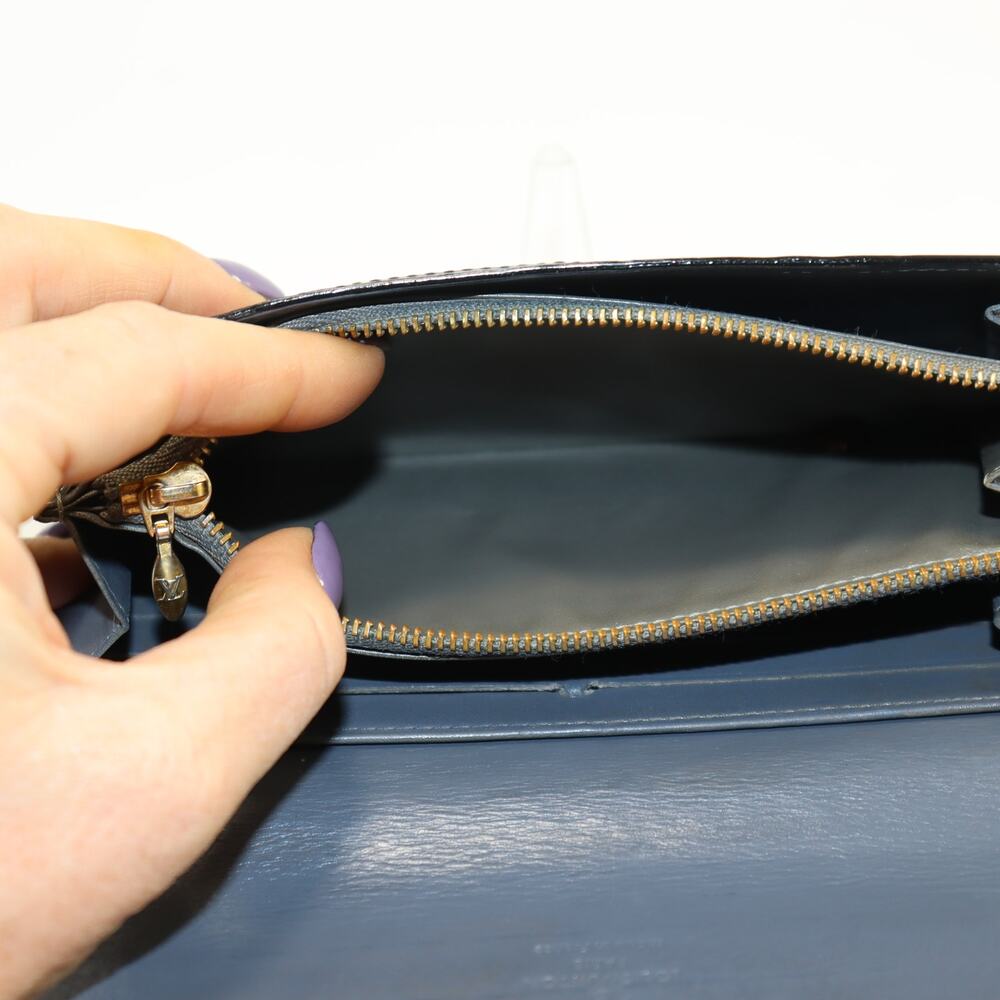 Louis‎ Vuitton Vernis Sarah Wallet Dyed Black TH4069 - Picture 6 of 8